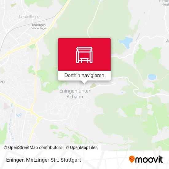 Eningen Metzinger Str. Karte