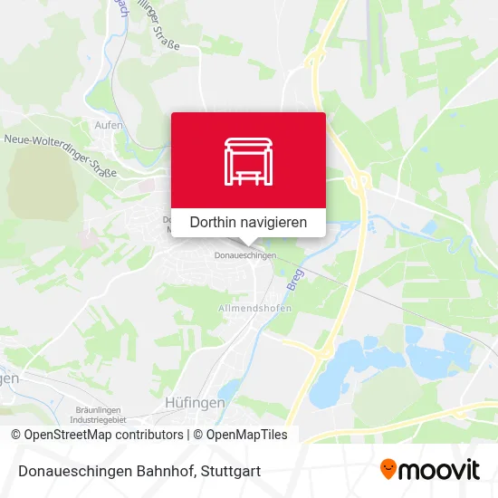 Donaueschingen Bahnhof Karte