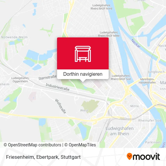 Friesenheim, Ebertpark Karte
