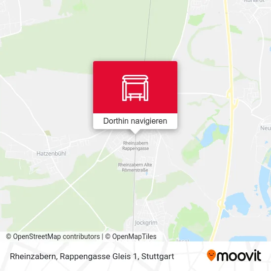 Rheinzabern, Rappengasse Gleis 1 Karte