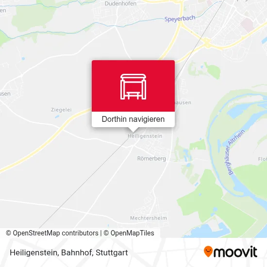 Heiligenstein, Bahnhof Karte