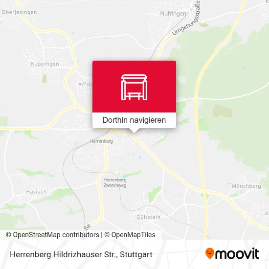 Herrenberg Hildrizhauser Str. Karte