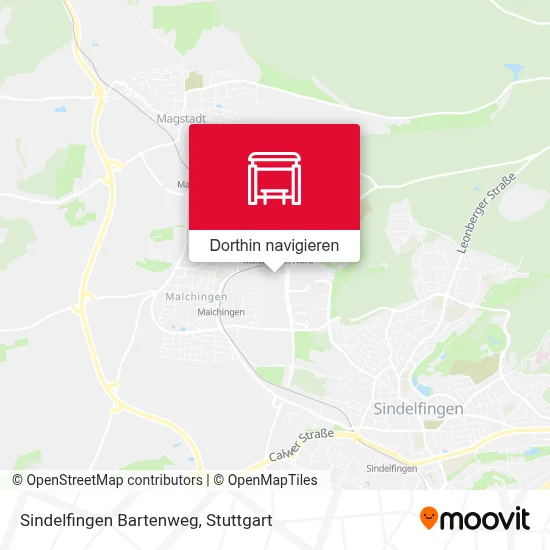 Sindelfingen Bartenweg Karte