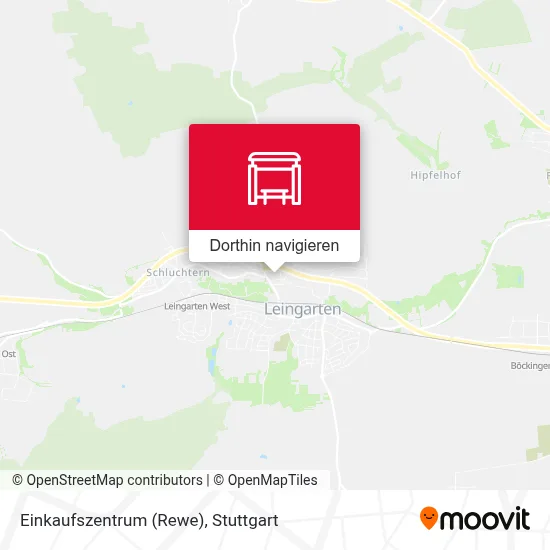 Einkaufszentrum (Rewe) Karte