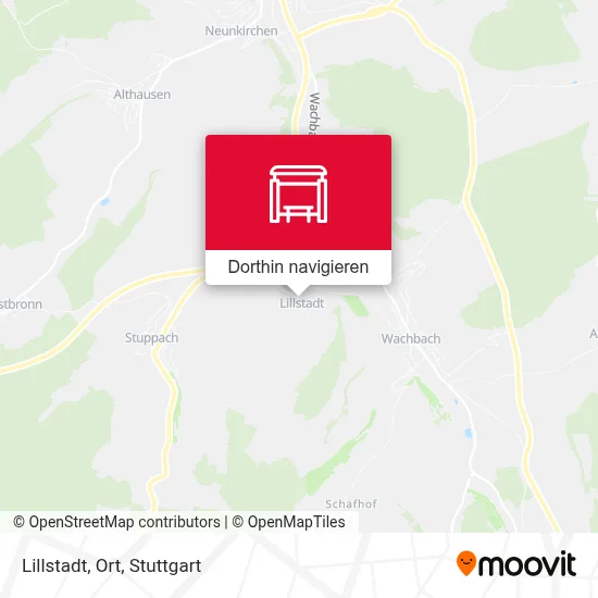 Lillstadt, Ort Karte