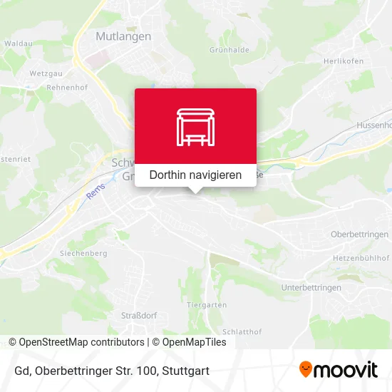 Gd, Oberbettringer Str. 100 Karte