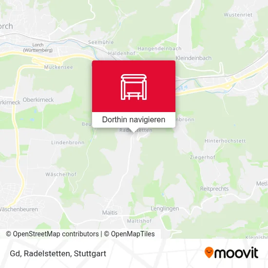 Gd, Radelstetten Karte