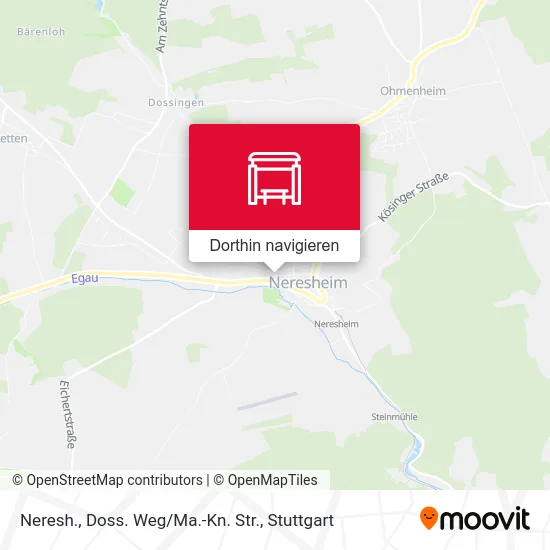 Neresh., Doss. Weg / Ma.-Kn. Str. Karte