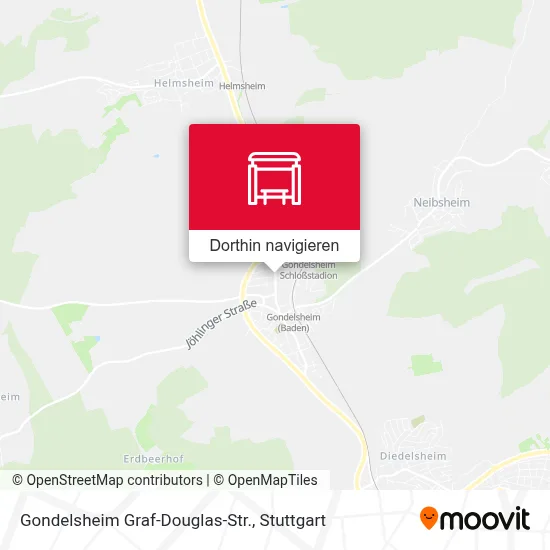 Gondelsheim Graf-Douglas-Str. Karte