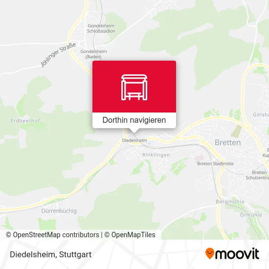 Diedelsheim Karte
