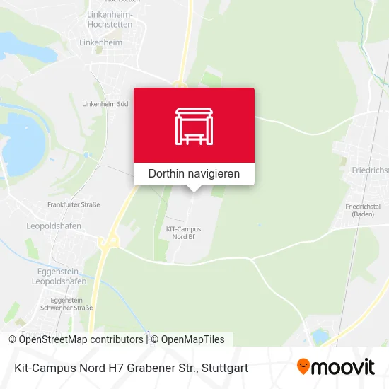 Kit-Campus Nord H7 Grabener Str. Karte