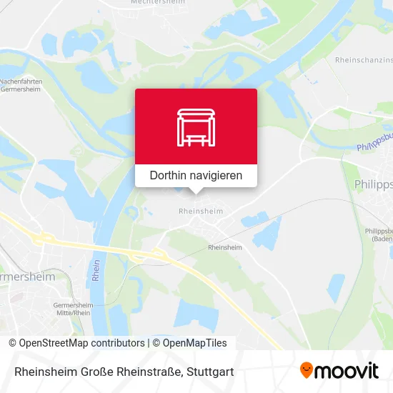 Rheinsheim Große Rheinstraße Karte