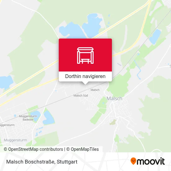 Malsch Boschstraße Karte