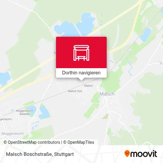Malsch Boschstraße Karte