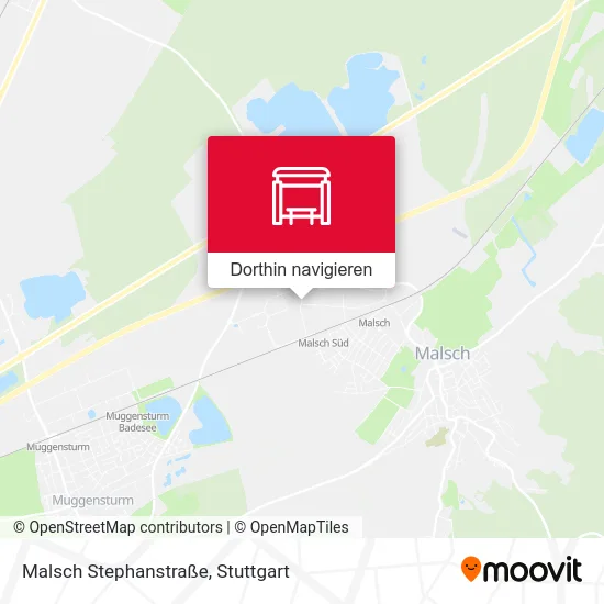 Malsch Stephanstraße Karte