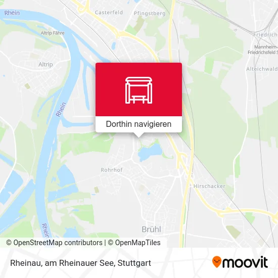 Rheinau, am Rheinauer See Karte