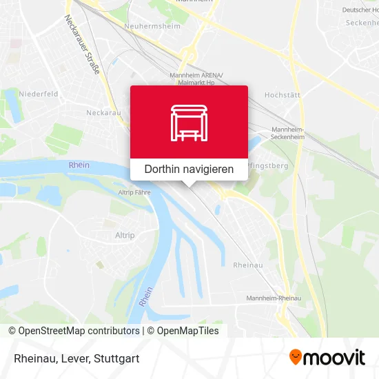 Rheinau, Lever Karte