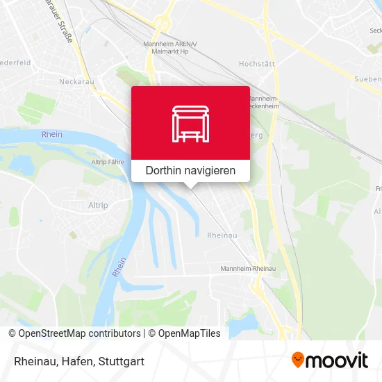 Rheinau, Hafen Karte