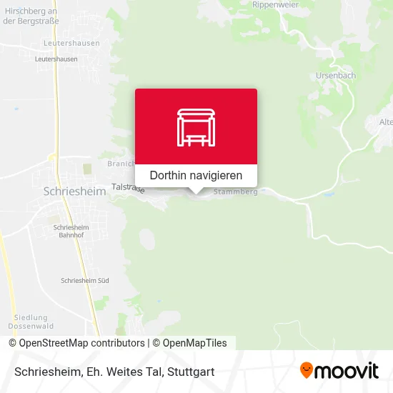 Schriesheim, Eh. Weites Tal Karte