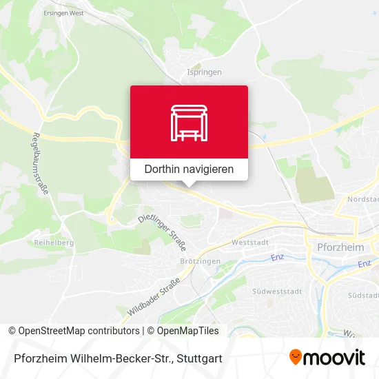 Pforzheim Wilhelm-Becker-Str. Karte