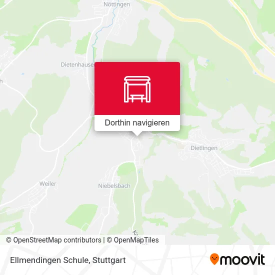 Ellmendingen Schule Karte