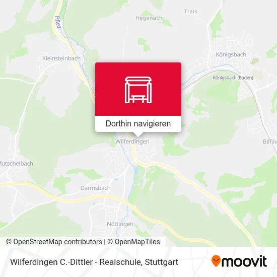 Wilferdingen C.-Dittler - Realschule Karte