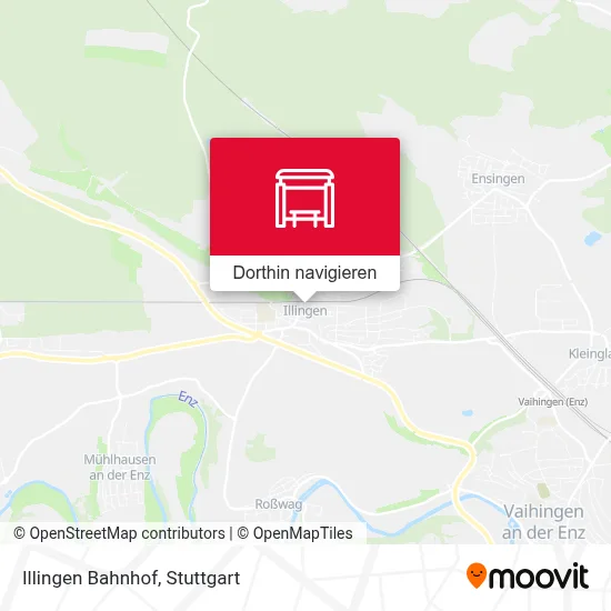 Illingen Bahnhof Karte