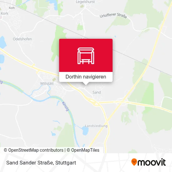 Sand Sander Straße Karte