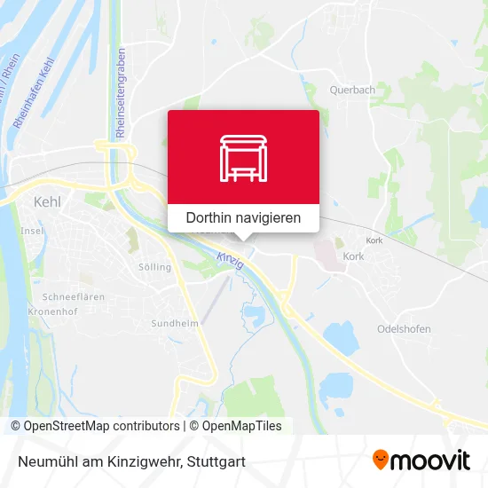 Neumühl am Kinzigwehr Karte