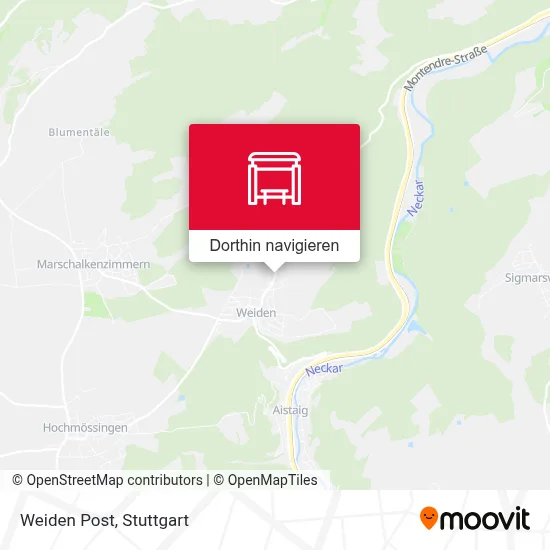 Weiden Post Karte