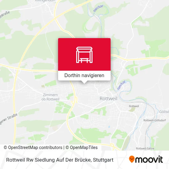 Rottweil Rw Siedlung Auf Der Brücke Karte