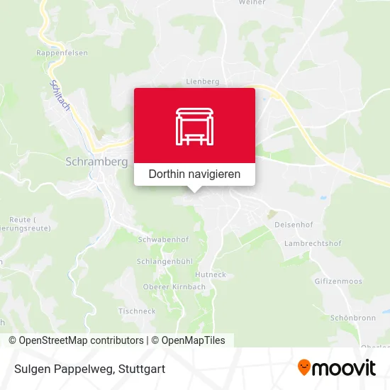 Sulgen Pappelweg Karte