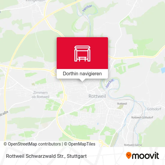 Rottweil Schwarzwald Str. Karte