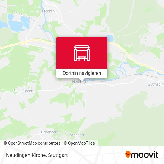 Neudingen Kirche Karte