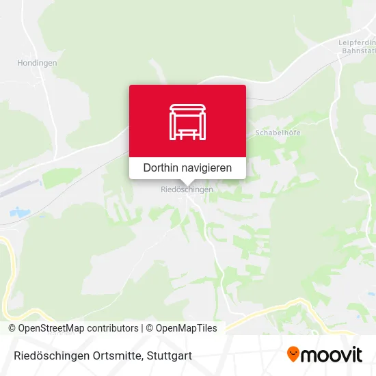 Riedöschingen Ortsmitte Karte