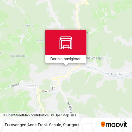 Furtwangen Anne-Frank-Schule Karte