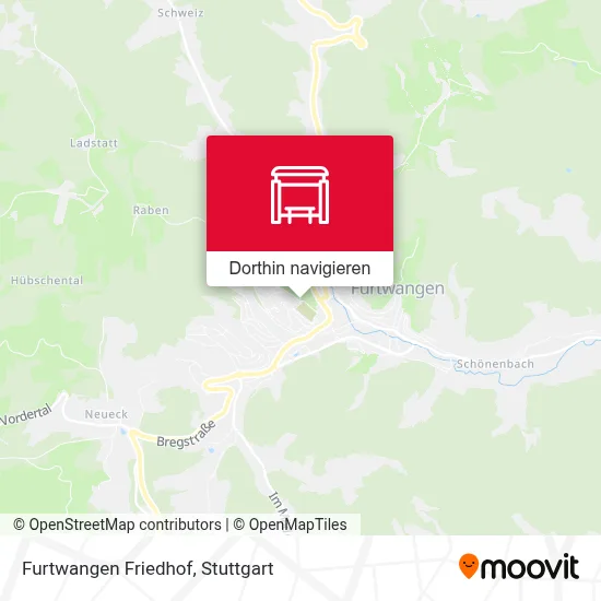 Furtwangen Friedhof Karte