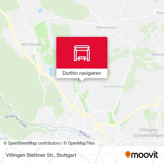 Villingen Stettiner Str. Karte