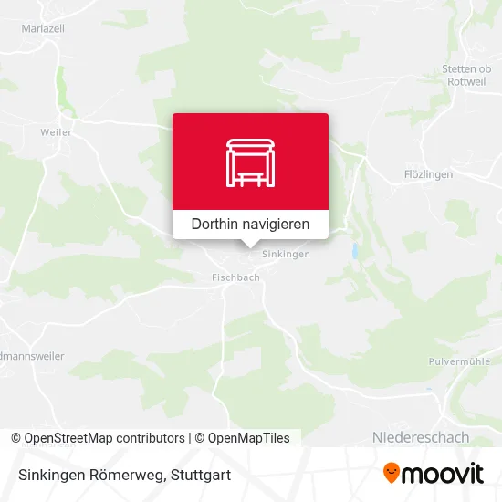 Sinkingen Römerweg Karte