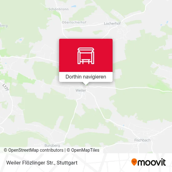 Weiler  Flözlinger Str. Karte