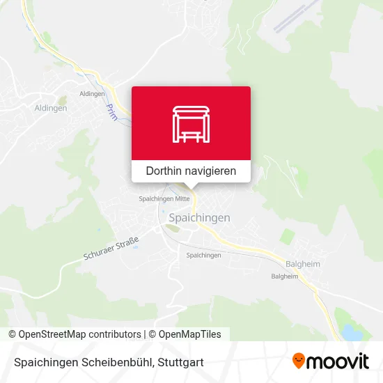 Spaichingen Scheibenbühl Karte