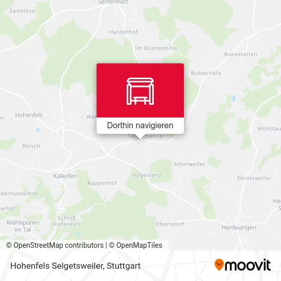 Hohenfels Selgetsweiler Karte