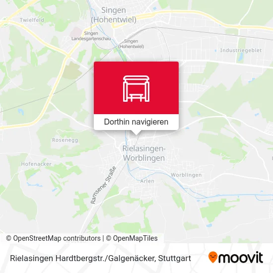 Rielasingen Hardtbergstr. / Galgenäcker Karte