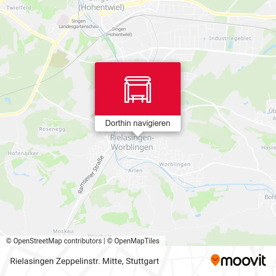 Rielasingen Zeppelinstr. Mitte Karte