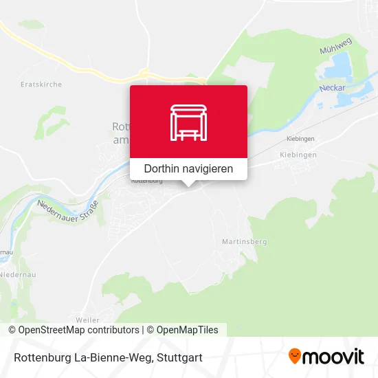 Rottenburg La-Bienne-Weg Karte