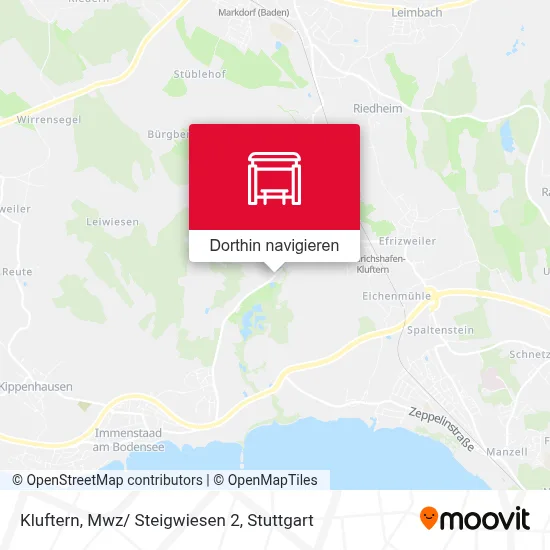 Kluftern, Mwz/ Steigwiesen 2 Karte