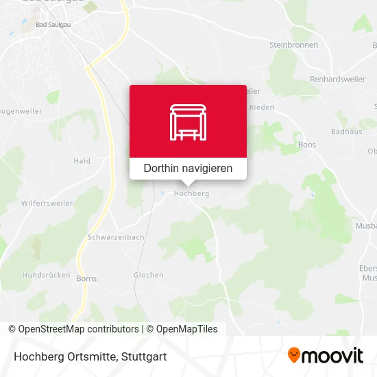 Hochberg Ortsmitte Karte