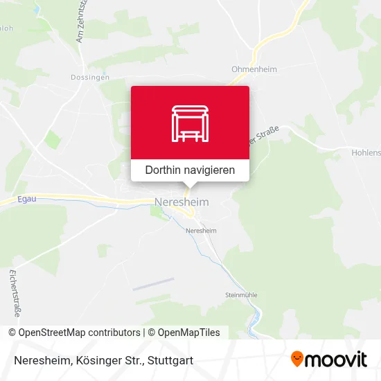 Neresheim, Kösinger Str. Karte