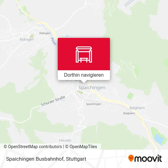 Spaichingen Busbahnhof Karte
