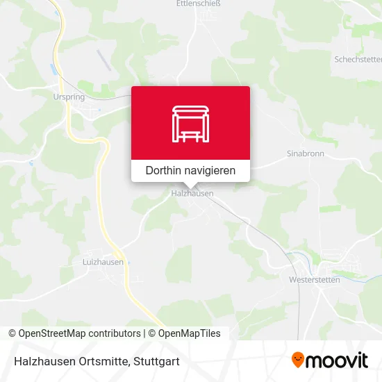 Halzhausen Ortsmitte Karte